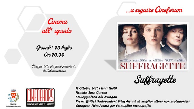 Calamandrana | Cinema all'aperto - proiezione "Suffragette"